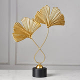 Maxbell 4 PCS Art Leaf Shape Sculpture Ornament Figurine Statue Office Decors