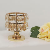 Maxbell 2xCrystal Tea Light Candle Holder Wedding Table Centerpiece Dinner 8x9CM