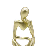 Maxbell 2x Thinker Sculpture Figurine Home Statues Modern Bookcase Decors