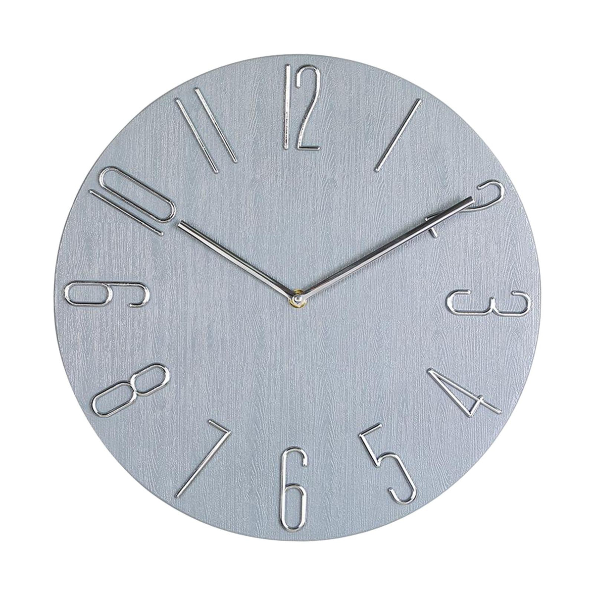 Maxbell Maxbell Wall Clock Quartz Modern Watch Bedroom 14'' Swing Office Decoration Gray