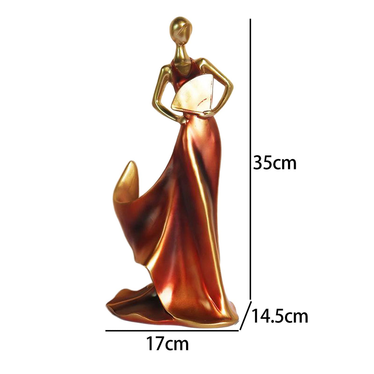 Maxbell Maxbell Modern Beauty Statue Wine Bottle Rack Holder Home Centerpieces Decor Red