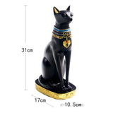 Ancient Egyptian Cat Statue Model Resin Sculpture Ornament Collectible M