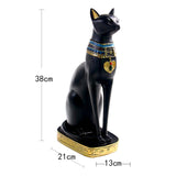 Ancient Egyptian Cat Statue Model Resin Sculpture Ornament Collectible M