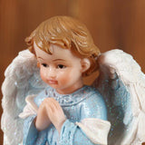 Maxbell Glitter Baby Angel Figurine Ornament Gift Home Decoration Fairy Resin Statue