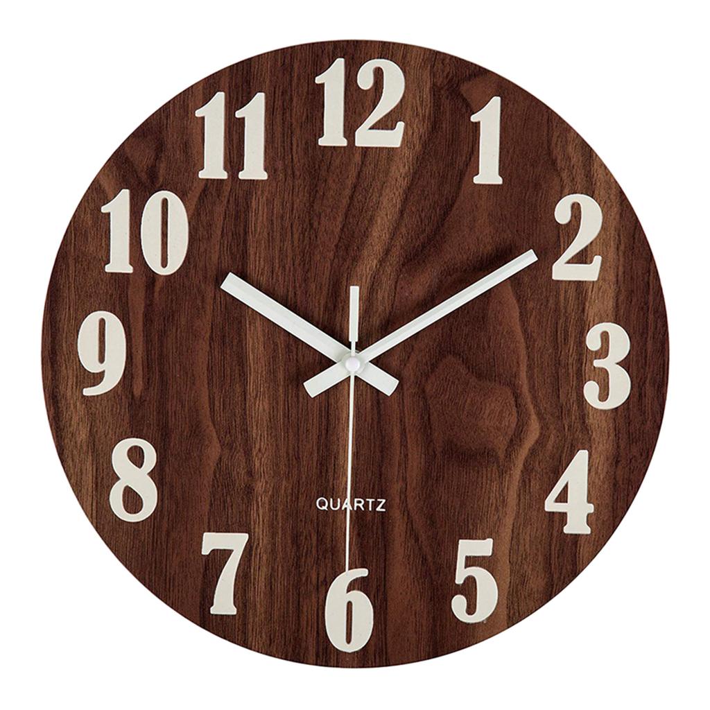 Maxbell Maxbell 12'' Luminous Wall Clock Silent Quartz Bedroom Night Clock Classic Numerals