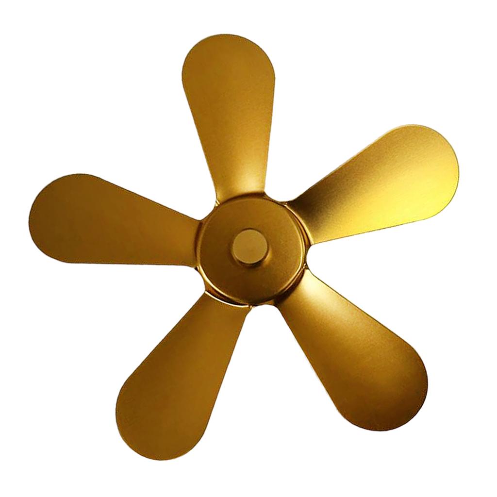 Maxbell Maxbell Fireplace Fan Replacement Blades Heat Powered Blade Attatchment Gold