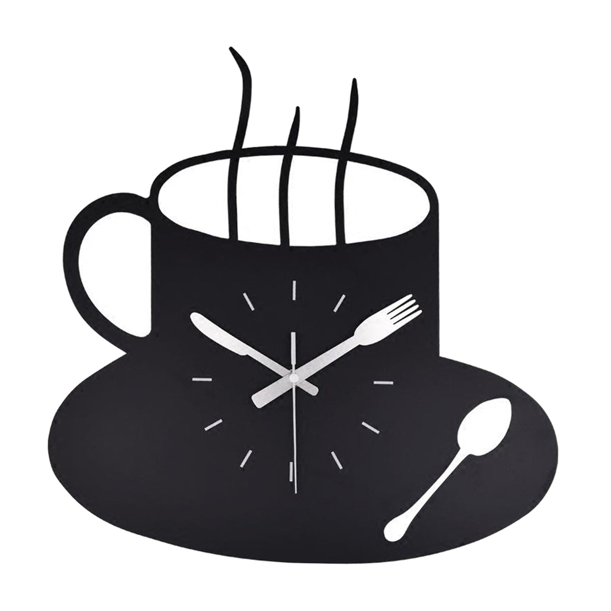 Maxbell Maxbell Creative 12'' Wall Clock Mute Decorative Wall Clocks Cafe No-Ticking Watch