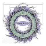 Maxbell 2pcs Artificial Door Wreath Hanging Lavender Flower Garland Fake Plant Decor