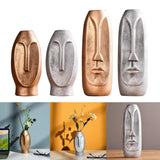 Maxbell 2pcs Ceramic Vase Stem Bunch Holder Flower Arrangement Planter Golden