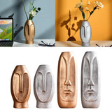 Maxbell 2pcs Ceramic Vase Stem Bunch Holder Flower Arrangement Planter Golden