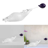 Maxbell 2x Resin Balloon Polar Bears Figurines Ornament Sculptures Gifts