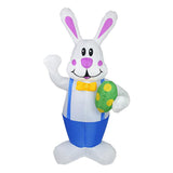 Maxbell Inflatable Easter Bunny Luminous Rabbit Toy Outdoor Holiday Yard Decorations