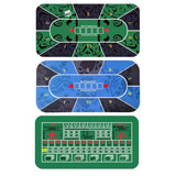 3xPoker Table Layout Standard Portable Tabletop Mat Roll-up Casino Gaming Mat