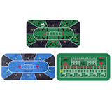 3xPoker Table Layout Standard Portable Tabletop Mat Roll-up Casino Gaming Mat