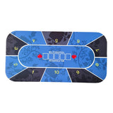 3xPoker Table Layout Standard Portable Tabletop Mat Roll-up Casino Gaming Mat