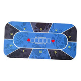 3xPoker Table Layout Standard Portable Tabletop Mat Roll-up Casino Gaming Mat