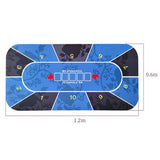 3xPoker Table Layout Standard Portable Tabletop Mat Roll-up Casino Gaming Mat