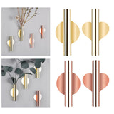 Maxbell 4xHome Wall Hanging Plant Flower Vase Planter Holder Container Gold