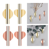 Maxbell 4xHome Wall Hanging Plant Flower Vase Planter Holder Container Gold