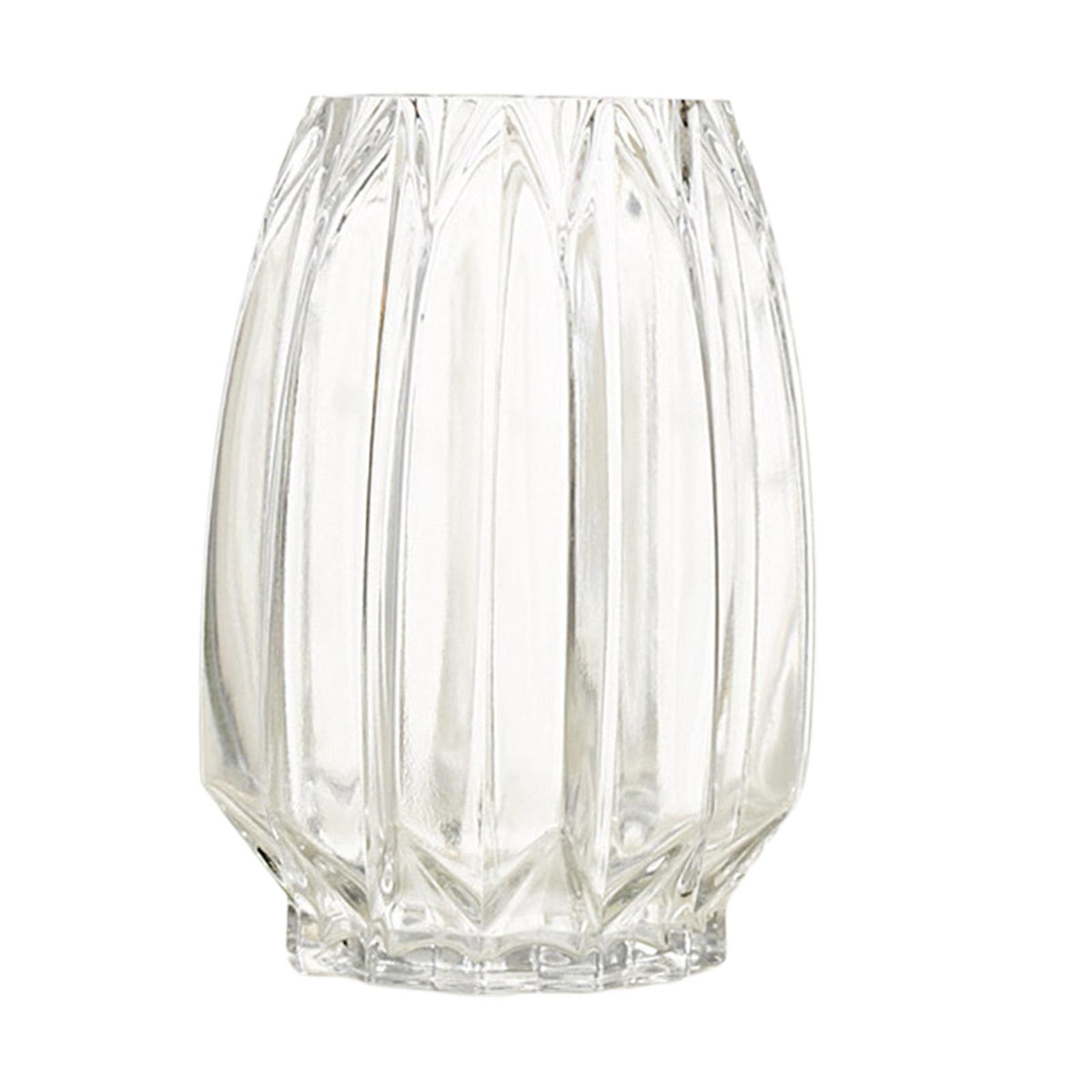 Maxbell Maxbell Clear Glass Vase Tall Flower Display Table Hydroponic Flower Vase 20cm Clear