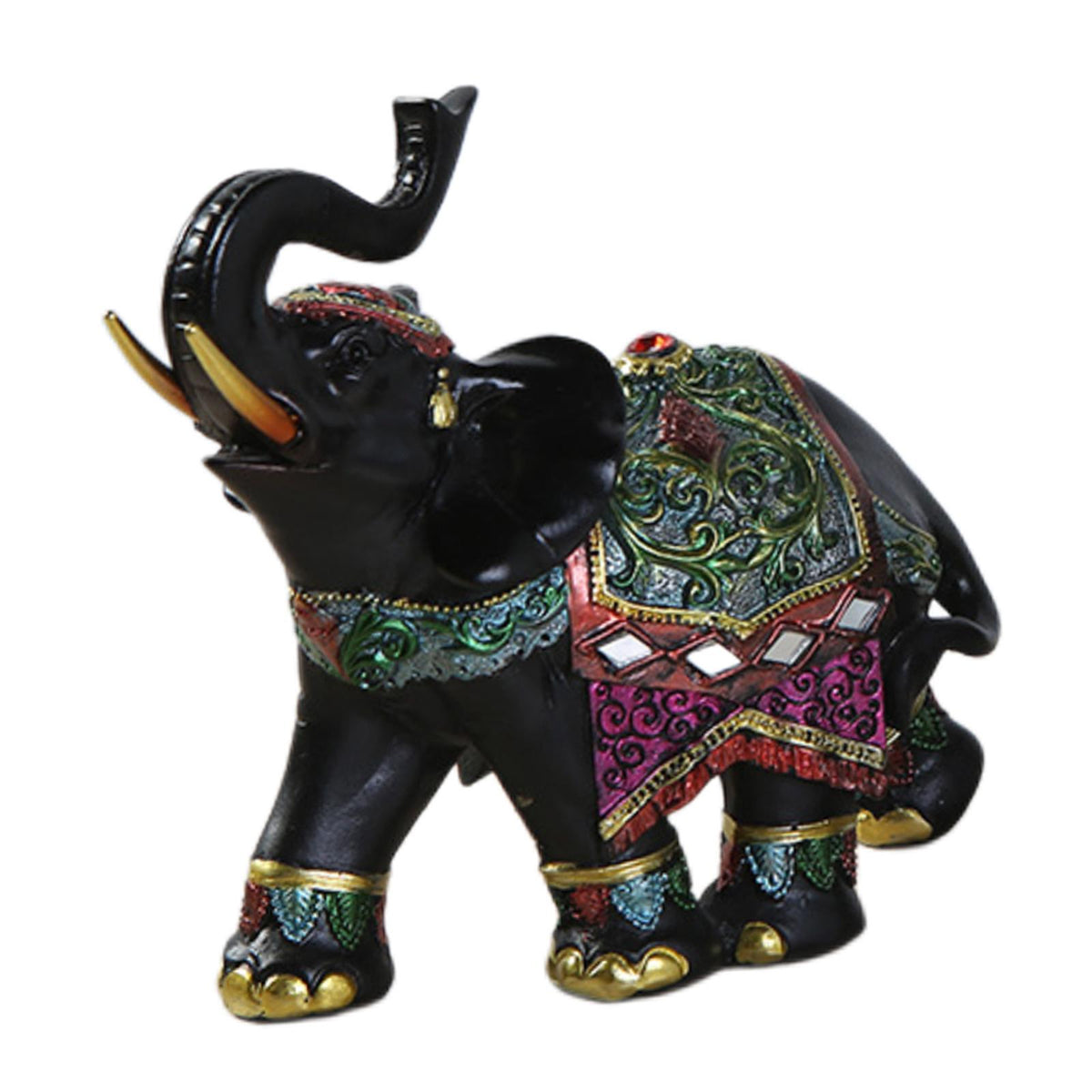 Maxbell Maxbell Elephant Statue Resin Figurines Crafts Sculptures Home Decor Ornament Left
