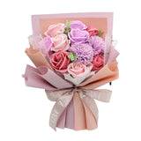 Maxbell 3 Set Carnation Soap Bouquet Flower Decor Gift for Mother Valentine's Day