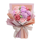 Maxbell 3 Set Carnation Soap Bouquet Flower Decor Gift for Mother Valentine's Day