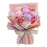 Maxbell 3 Set Carnation Soap Bouquet Flower Decor Gift for Mother Valentine's Day