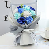 Maxbell 3 Set Carnation Soap Bouquet Flower Decor Gift for Mother Valentine's Day