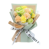 Maxbell 3 Set Carnation Soap Bouquet Flower Decor Gift for Mother Valentine's Day