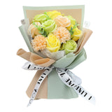 Maxbell 3 Set Carnation Soap Bouquet Flower Decor Gift for Mother Valentine's Day