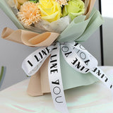 Maxbell 3 Set Carnation Soap Bouquet Flower Decor Gift for Mother Valentine's Day