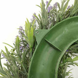 Maxbell 2pcs Artificial Door Wreath Hanging Lavender Flower Garland Fake Plant Decor