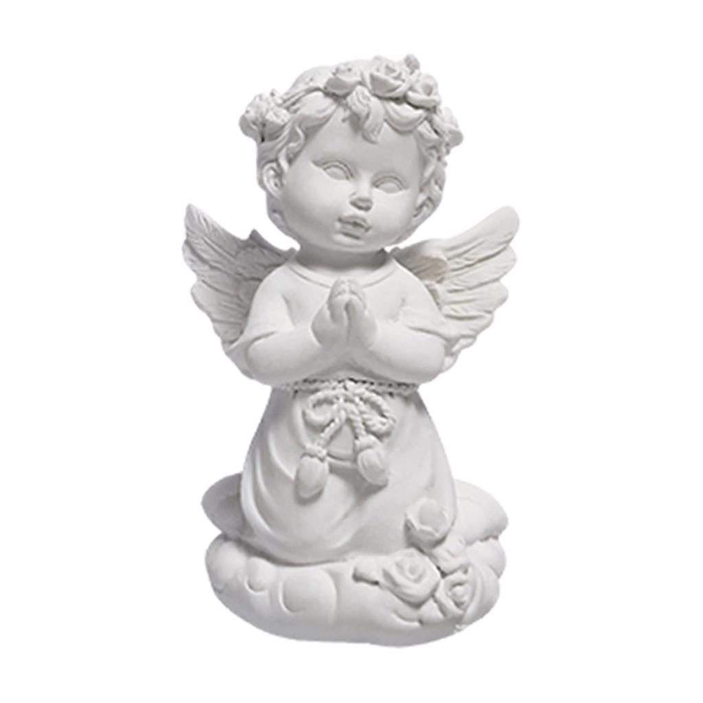 Maxbell Maxbell Angel Statues Ornament Desktop Home Decor 8x7x13cm1Piece Right