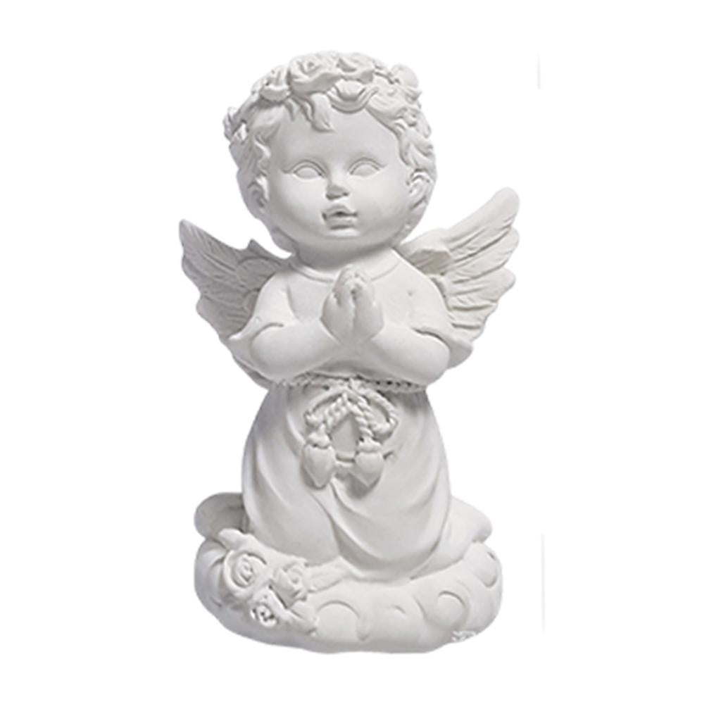Maxbell Maxbell Angel Statues Ornament Desktop Home Decor 8x7x13cm 1Piece Left