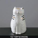 Maxbell 2x Cute Cat Plant Pot Planter Flower Pot Plant Succulent Container Decor