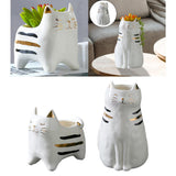 Maxbell 2x Cute Cat Plant Pot Planter Flower Pot Plant Succulent Container Decor
