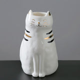 Maxbell 2x Cute Cat Plant Pot Planter Flower Pot Plant Succulent Container Decor
