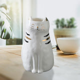 Maxbell 2x Cute Cat Plant Pot Planter Flower Pot Plant Succulent Container Decor