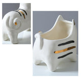 Maxbell 2x Cute Cat Plant Pot Planter Flower Pot Plant Succulent Container Decor