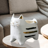 Maxbell 2x Cute Cat Plant Pot Planter Flower Pot Plant Succulent Container Decor