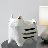 Maxbell 2x Cute Cat Plant Pot Planter Flower Pot Plant Succulent Container Decor