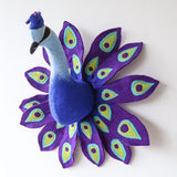 2x Cute Animals Head Nursery Room Wall Hanging Toy Doll Decor