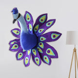 2x Cute Animals Head Nursery Room Wall Hanging Toy Doll Decor