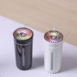 Portable Mini Cup Humidifiers with LED Night Light for Office Bedroom White