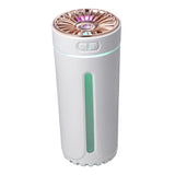 Portable Mini Cup Humidifiers with LED Night Light for Office Bedroom White