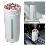 Portable Mini Cup Humidifiers with LED Night Light for Office Bedroom White