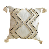 Maxbell Tufted Cushion Cover Pillowcase Morocco Style for Sofa Bed Couch Home Decor A 45x45cm