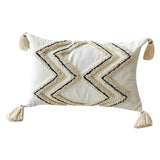 Maxbell Tufted Cushion Cover Pillowcase Morocco Style for Sofa Bed Couch Home Decor B 30x50cm