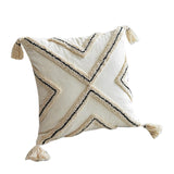 Maxbell Tufted Cushion Cover Pillowcase Morocco Style for Sofa Bed Couch Home Decor C 45x45cm